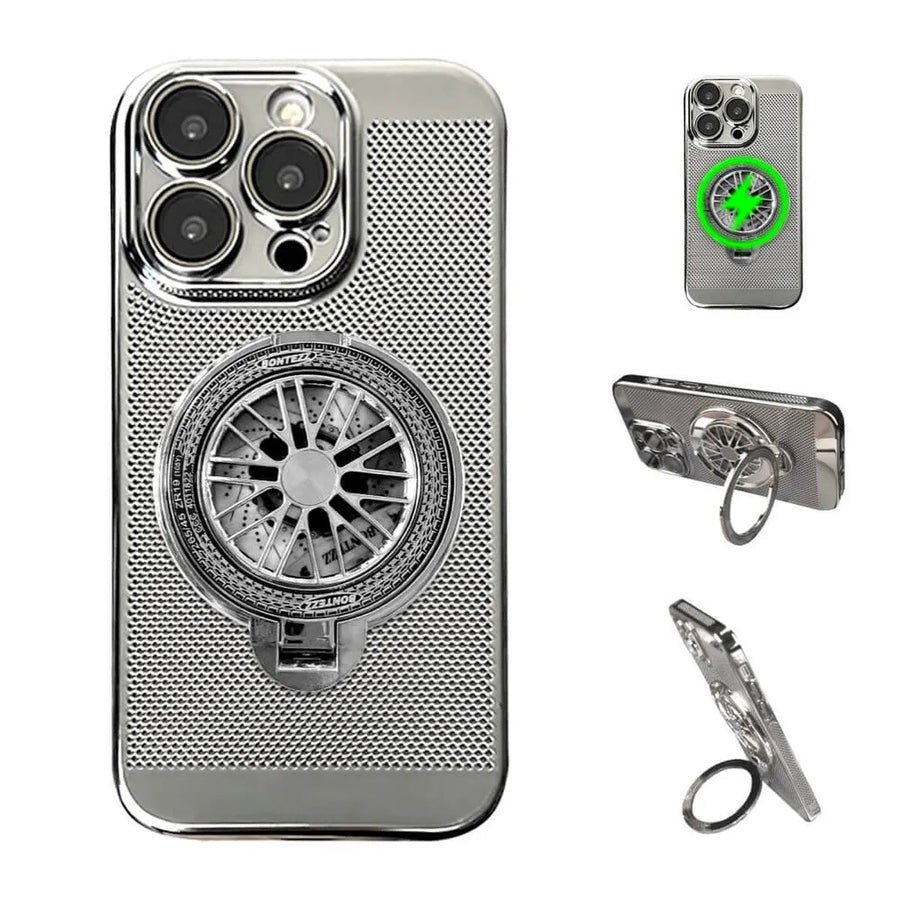 Buy Caseles Electroplating Heat Dissipation,360° Border Coverage,Lightweight Design,iPhone Case -Allen at Caseles-Silver, iPhone 16 Pro Max