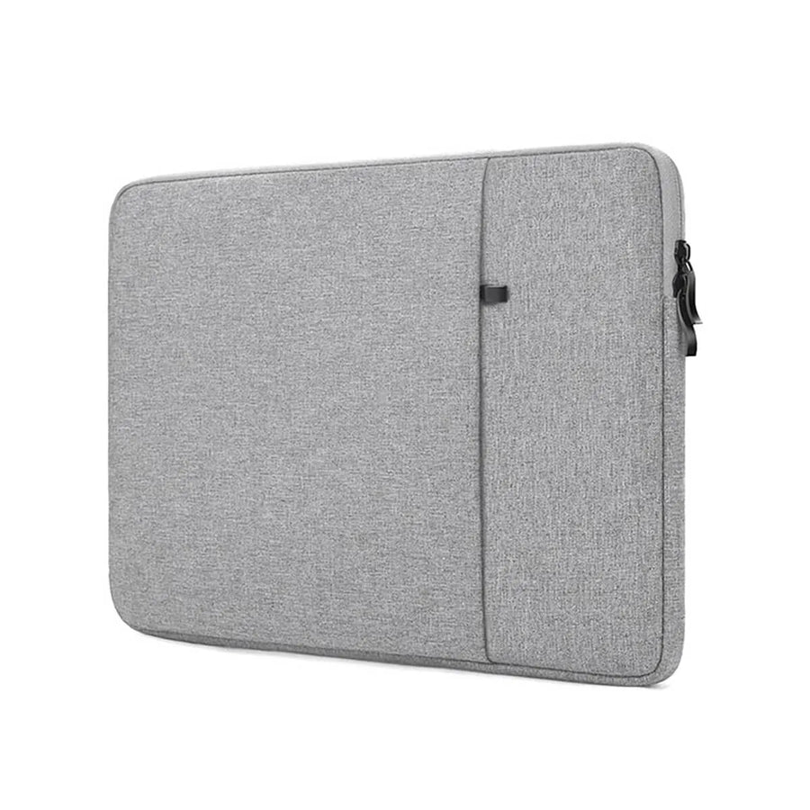 Buy Laptop Sleeve, 14.1-15.6 Inch, Compatible with MacBook, HP, Dell, ASUS, Lenovo, Vertical Polyester Bag with Pocket - CLASSIC LAPTOP SLEEVE at Caseles-14.1-15.4 inch, Gray