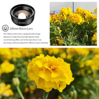 Buy HB100MM 100mm Super Macro 4K HD Lens with CPL & Star Filter for iPhone & Samsung Phones - 100mm Macro Lens at Caseles-Just macro lens, 