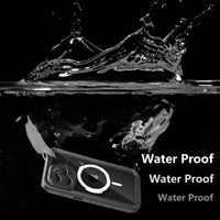 Buy IP68 Waterproof Phone Case, Support Magsafe, Built in Screen Protector, Full Body Heavy Duty Shockproof,Aiden at Caseles-iPhone 16 Pro Max, Black