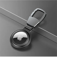 Buy Metal Magnetic AirTag Case with Keychain, Protective Skin Cover for Apple AirTag - AirTag Cover at Caseles-Black, 