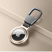 Buy Metal Magnetic AirTag Case with Keychain, Protective Skin Cover for Apple AirTag - AirTag Cover at Caseles-Gold, 