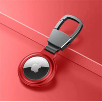 Buy Metal Magnetic AirTag Case with Keychain, Protective Skin Cover for Apple AirTag - AirTag Cover at Caseles-Red, 