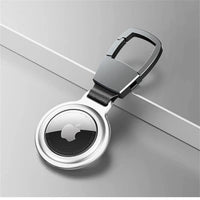 Buy Metal Magnetic AirTag Case with Keychain, Protective Skin Cover for Apple AirTag - AirTag Cover at Caseles-Silver, 