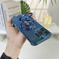 Buy Caseles Electroplating Heat Dissipation，360° Border Coverage，Lightweight Design，iPhone Case -Allen at Caseles-Blue, iPhone 16 Pro Max