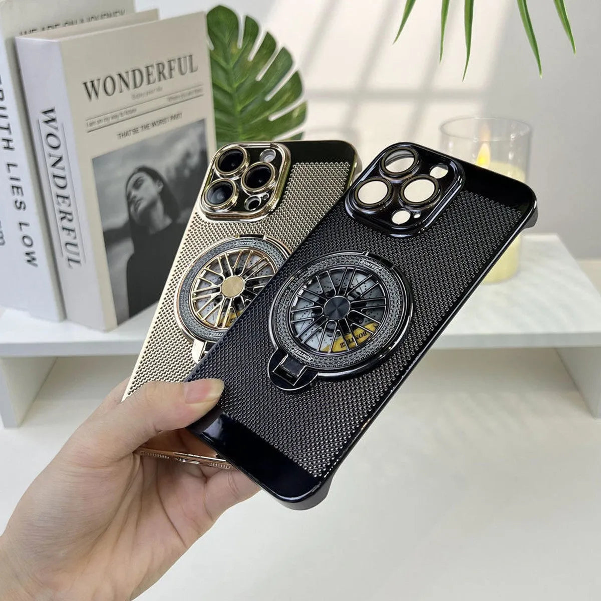 Buy Caseles Electroplating Heat Dissipation，360° Border Coverage，Lightweight Design，iPhone Case -Allen at Caseles-Silver, iPhone 16 Pro Max
