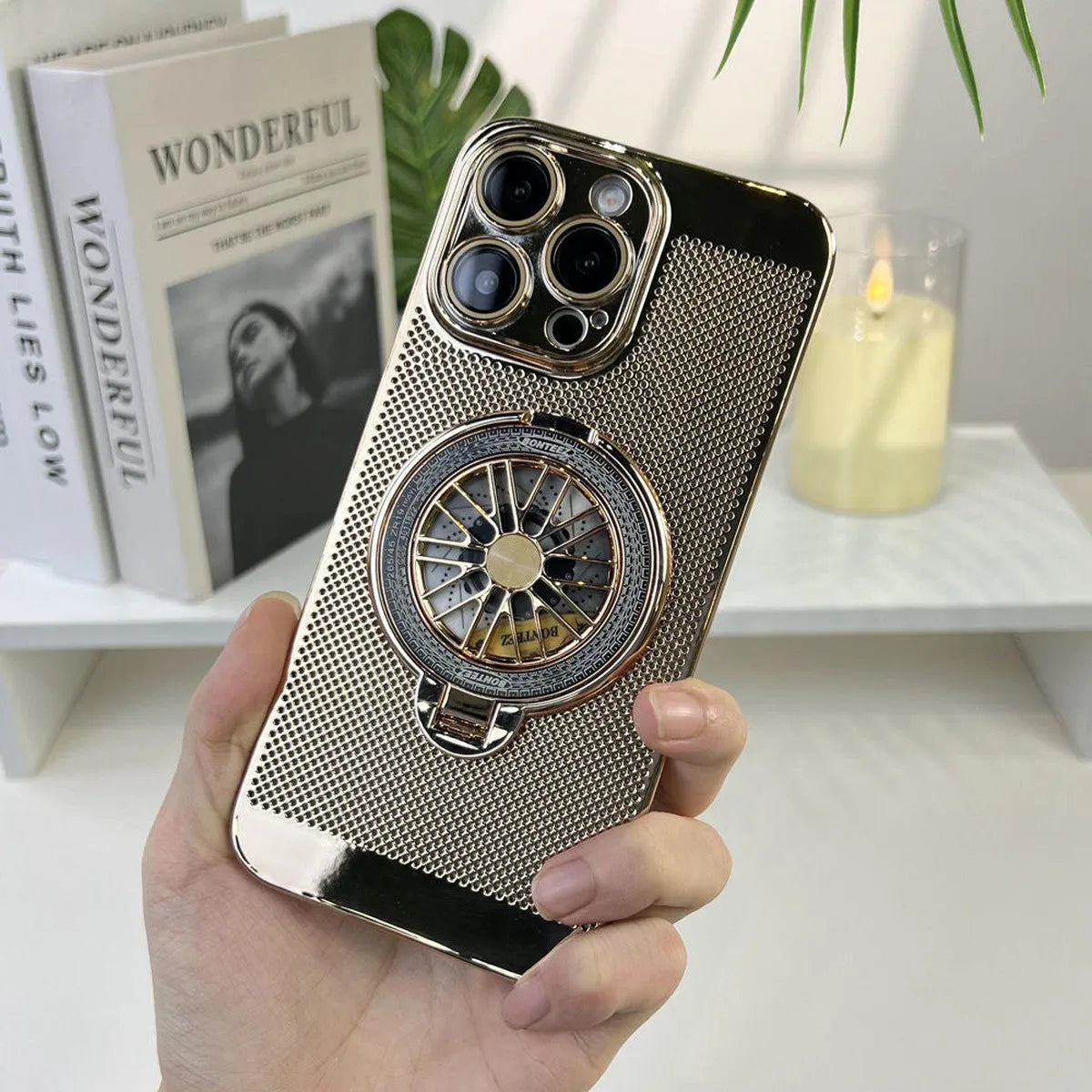 Buy Caseles Electroplating Heat Dissipation，360° Border Coverage，Lightweight Design，iPhone Case -Allen at Caseles-Silver, iPhone 16 Pro Max