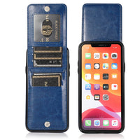 Buy Classic 5-6 Card Slots Wallet Phone Case, Premium Leather, Credit Card Holder, Flip, Kickstand Shockproof Case,Asher at Caseles-iPhone 16 Pro Max, Asher-Brown