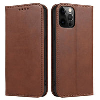 Buy Magnetic Folio Wallet Phone Case, Premium Leather, Credit Card Holder, Magnetic Closure, Flip Kickstand Shockproof Case, Barnaby at Caseles-iPhone 16 Pro Max, Barnaby-Brown