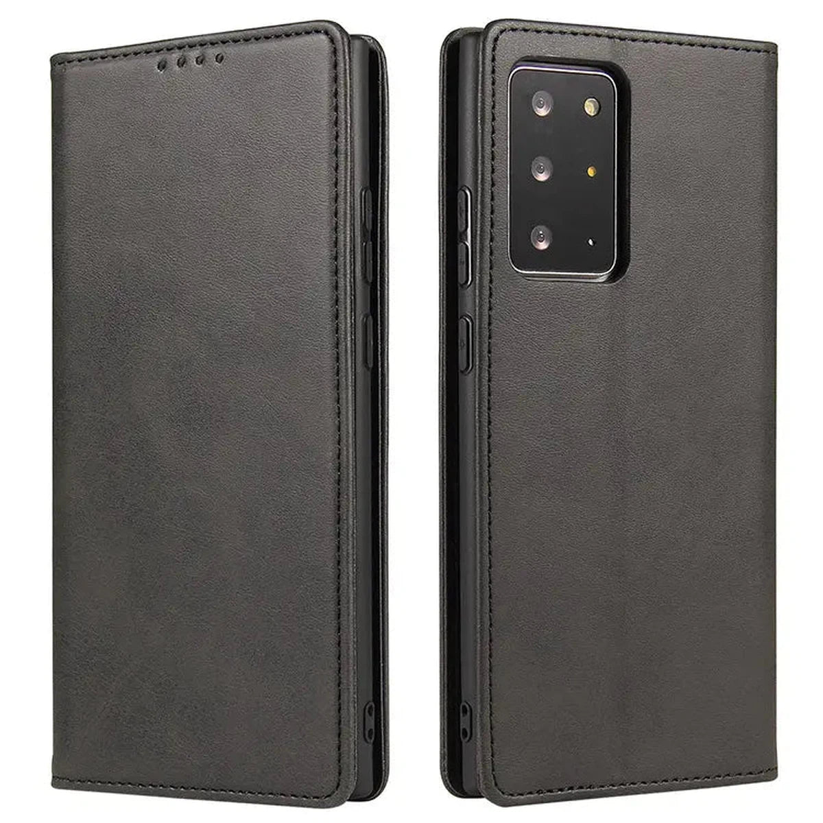 Buy Magnetic Folio Wallet Phone Case, Premium Leather, Credit Card Holder, Magnetic Closure, Flip Kickstand Shockproof Case,Barnett at Caseles-Samsung Galaxy S25 Ultra, Barnett-Coffee