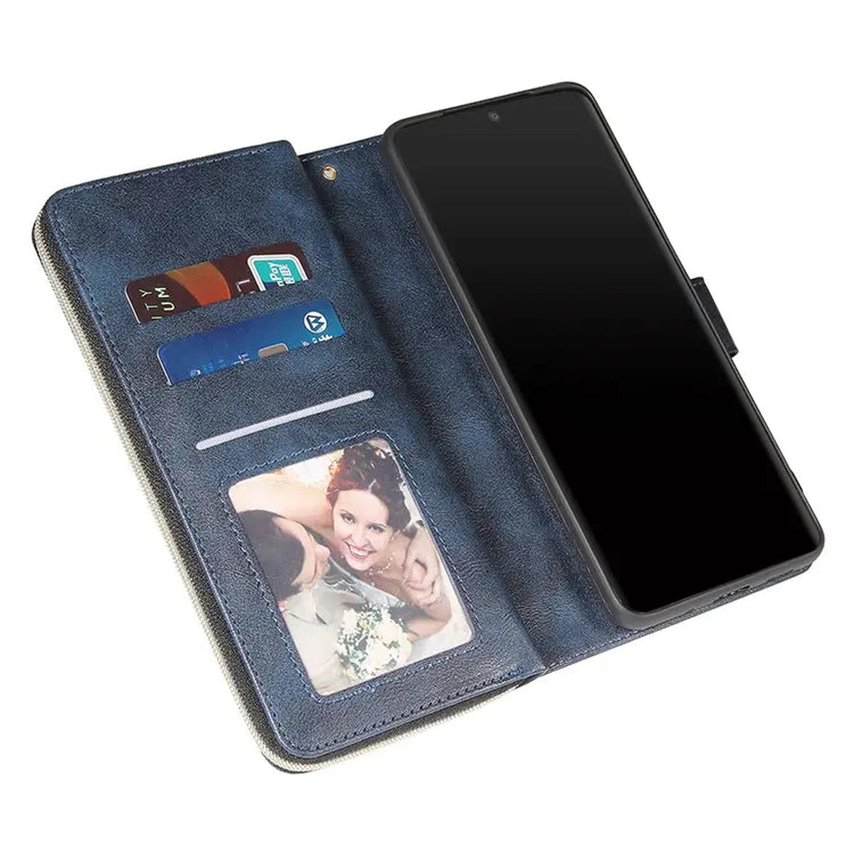 Buy Classic Wallet Phone Case, 9 Card Slots, Premium Leather, Credit Card Holder, Shockproof Case,Bakari at Caseles-Samsung Galaxy S25 Ultra, Bakari-Burgyndy