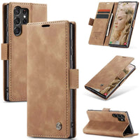 Buy Magnetic Flip Leather Card Wallet Phone Case Cover for iPhone, Benjamin at Caseles-iPhone 16 Pro Max, BJM-Brown