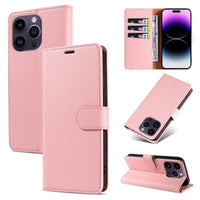 Buy Magnetic Folio Wallet Phone Case, Premium Leather, Credit Card Holder, Magnetic Closure, Flip Kickstand Shockproof Case,Delilah at Caseles-iPhone 16 Pro Max, Delilah-Pink