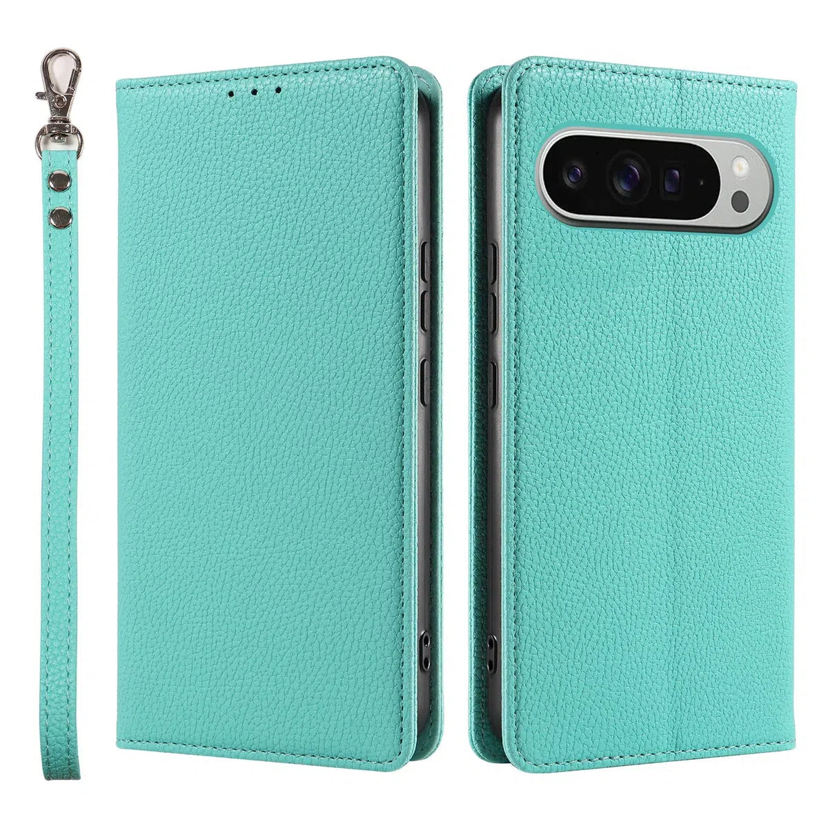 Buy Magnetic Folio Wallet Phone Case, Premium Leather, Credit Card Holder, Magnetic Closure, Flip Kickstand Shockproof Case,Barnett at Caseles-Google Pixel 9 Pro XL, Tifany