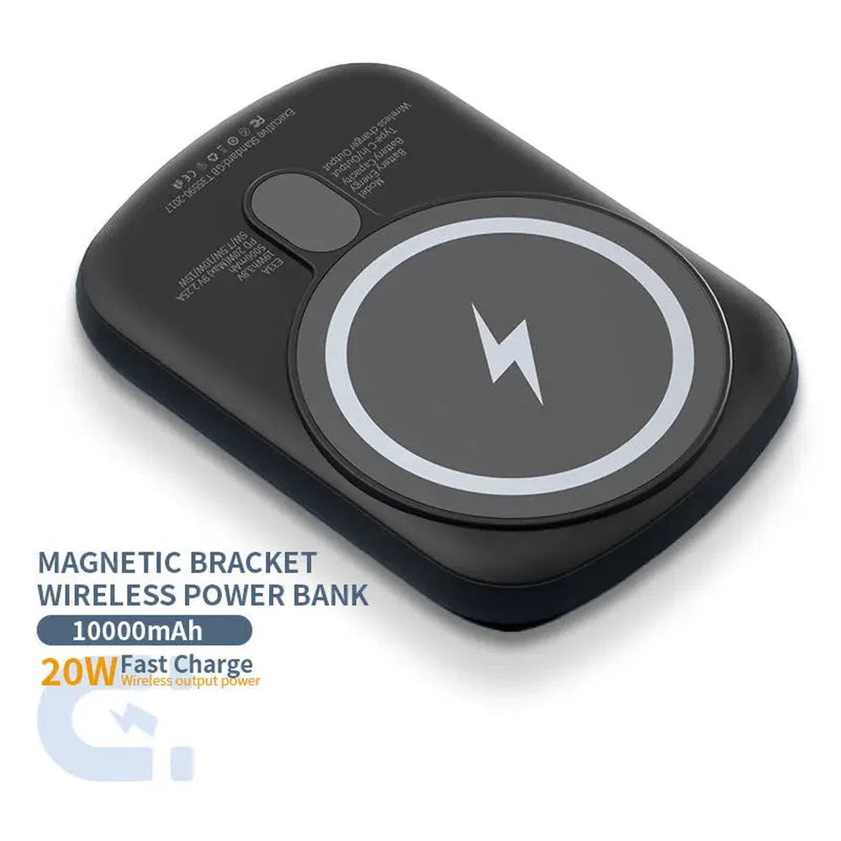 Buy 5000Ah / 10000mAh Portable Magsafe Power Bank Fast Charger Magnetic Wireless Charger - POWER POD at Caseles-Black, 5000mAh