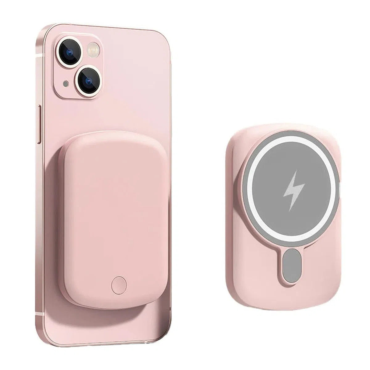 Buy 5000Ah / 10000mAh Portable Magsafe Power Bank Fast Charger Magnetic Wireless Charger - POWER POD at Caseles-Pink, 5000mAh