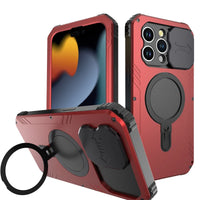 Buy Magsafe Phone Case, with Belt Clip Holster, Supports Wireless Charging, Shockproof, Heavy Duty Case,Gilbert at Caseles-iPhone 16 Pro Max, Red