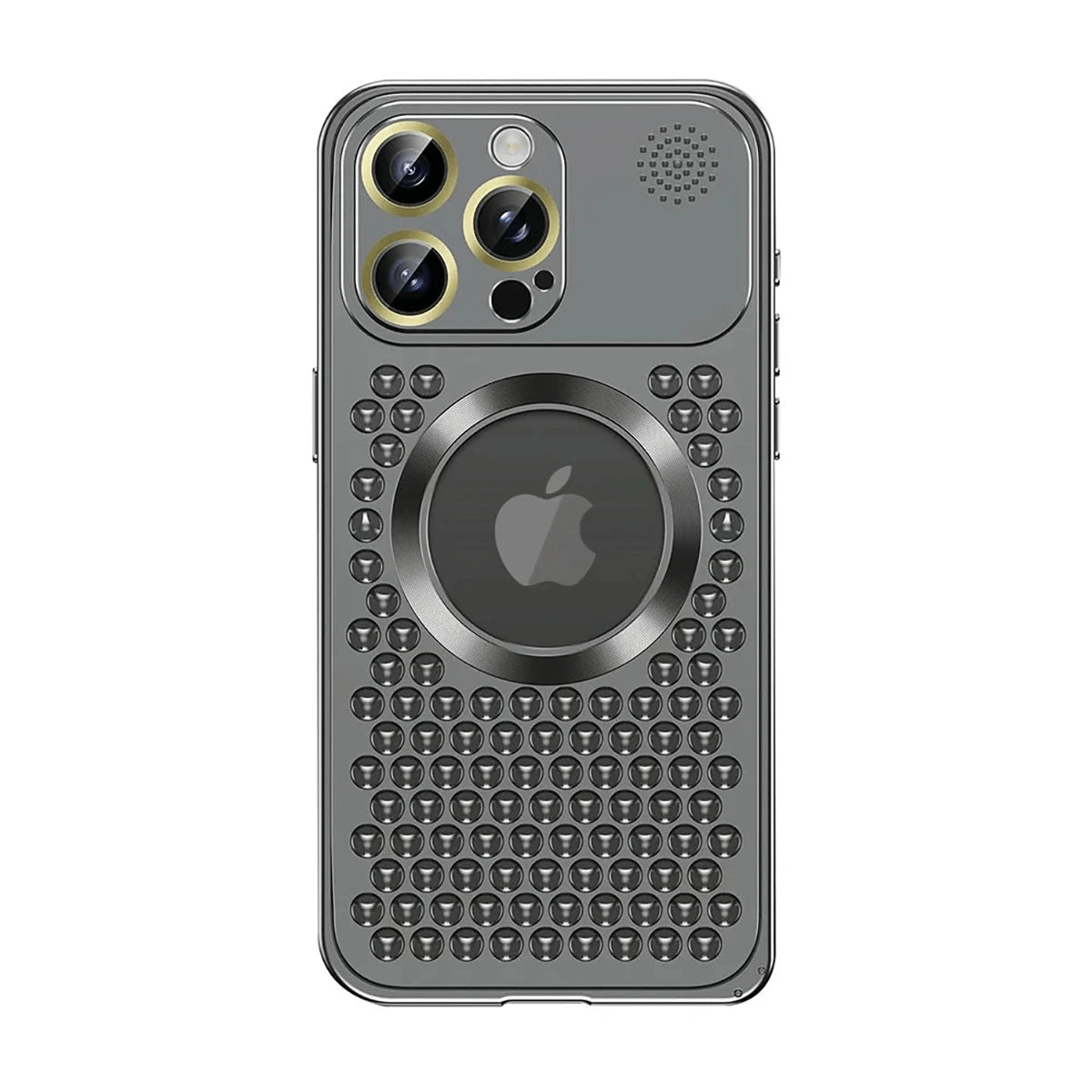 Buy Aluminum Alloy Case,360° Border Coverage,Super Magnetic Attraction,Metal case,iPhone Case,Hector at Caseles-iPhone 16 Pro Max, Grey