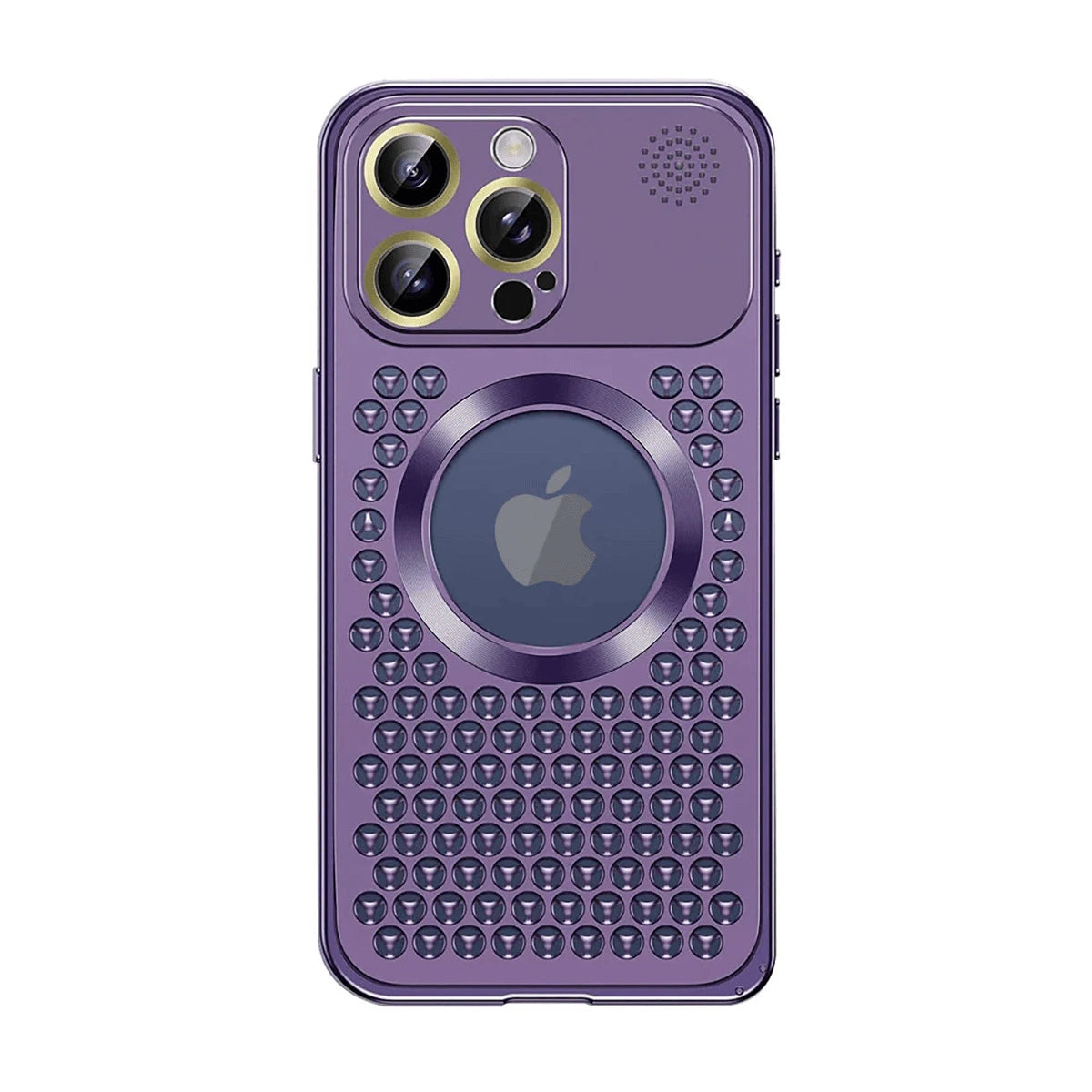 Buy Aluminum Alloy Case,360° Border Coverage,Super Magnetic Attraction,Metal case,iPhone Case,Hector at Caseles-iPhone 16 Pro Max, Purple