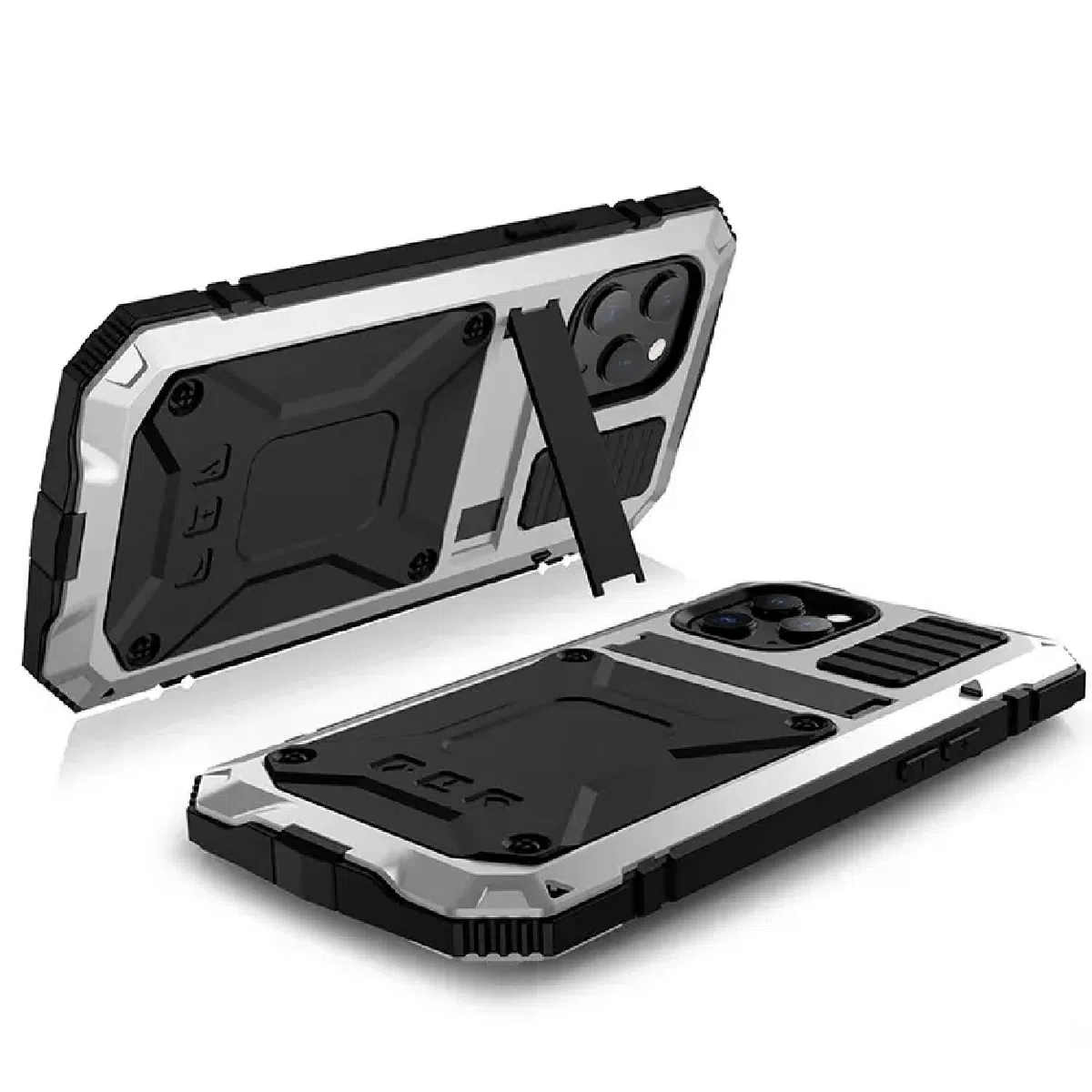 Buy Classic Full Body Metal Armor Phone Case, with Screen Protector, Heavy Duty Defender Shockproof Case,Hubert at Caseles-iPhone 16 Pro Max, 