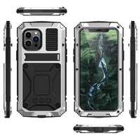 Buy Classic Full Body Metal Armor Phone Case, with Screen Protector, Heavy Duty Defender Shockproof Case,Hubert at Caseles-iPhone 16 Pro Max, 