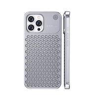 Buy Original Premium Aluminum Alloy Carbon fiber back Cover Metal Light Sturdy Shockproof Protective Case with Camera Lens Protector Film for iPhone,James at Caseles-iPhone 16 Pro Max, Silver