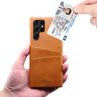 Buy Compatible with iPhone Case Wallet with Credit Card Holder, Premium Leather Lightweight Protective Cover for iPhone,Kewell at Caseles-Samsung Galaxy S25 Ultra, Kewell-Brown