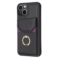 Buy for iPhone BF29 Organ Card Bag Ring Holder Phone Case,Kaelyn at Caseles-iPhone 16 Pro Max, Black