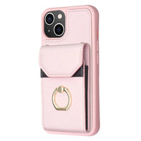 Buy for iPhone BF29 Organ Card Bag Ring Holder Phone Case,Kaelyn at Caseles-iPhone 16 Pro Max, Pink