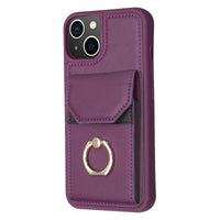 Buy for iPhone BF29 Organ Card Bag Ring Holder Phone Case,Kaelyn at Caseles-iPhone 16 Pro Max, Purple