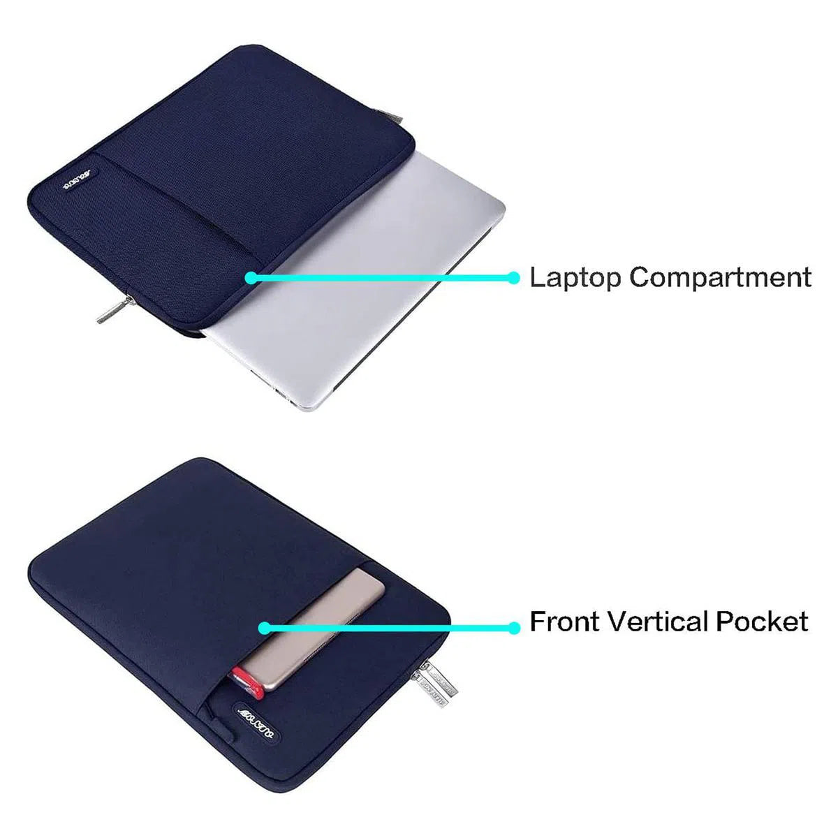 Buy CASELES Laptop Sleeve, 13-18.5 Inch, Compatible with MacBook, HP, Dell, ASUS, Lenovo, Vertical Polyester Bag with Pocket - LAPTOP SLEEVE at Caseles-13 inch, 