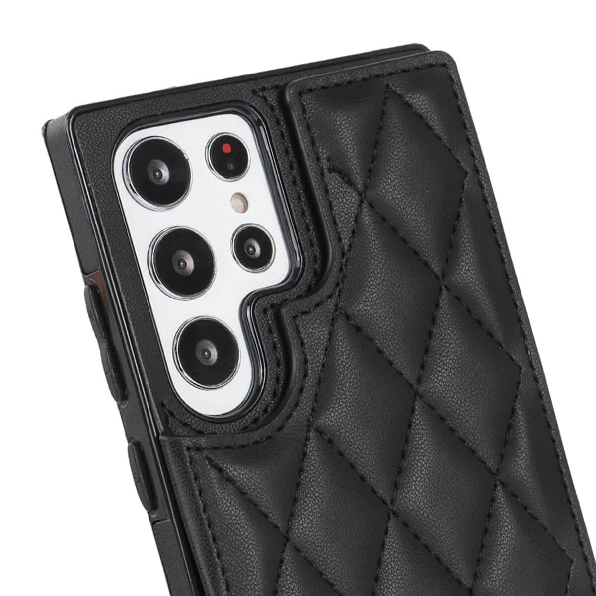 Buy Classic Wallet Phone Case, 9 Card Slots, Premium Leather, Credit Card Holder, Shockproof Case , Lauren at Caseles-Samsung Galaxy S25 Ultra, Laura-Black