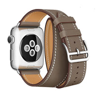 Buy Classic Genuine Leather for Apple Watch, Compatible with iWatch band Series 10/9/8/7/6/5/4/3/2/1/Ultra/SE, Men and Women at Caseles-38mm/40mm/41mm/42mm-Series10, Band01-Black