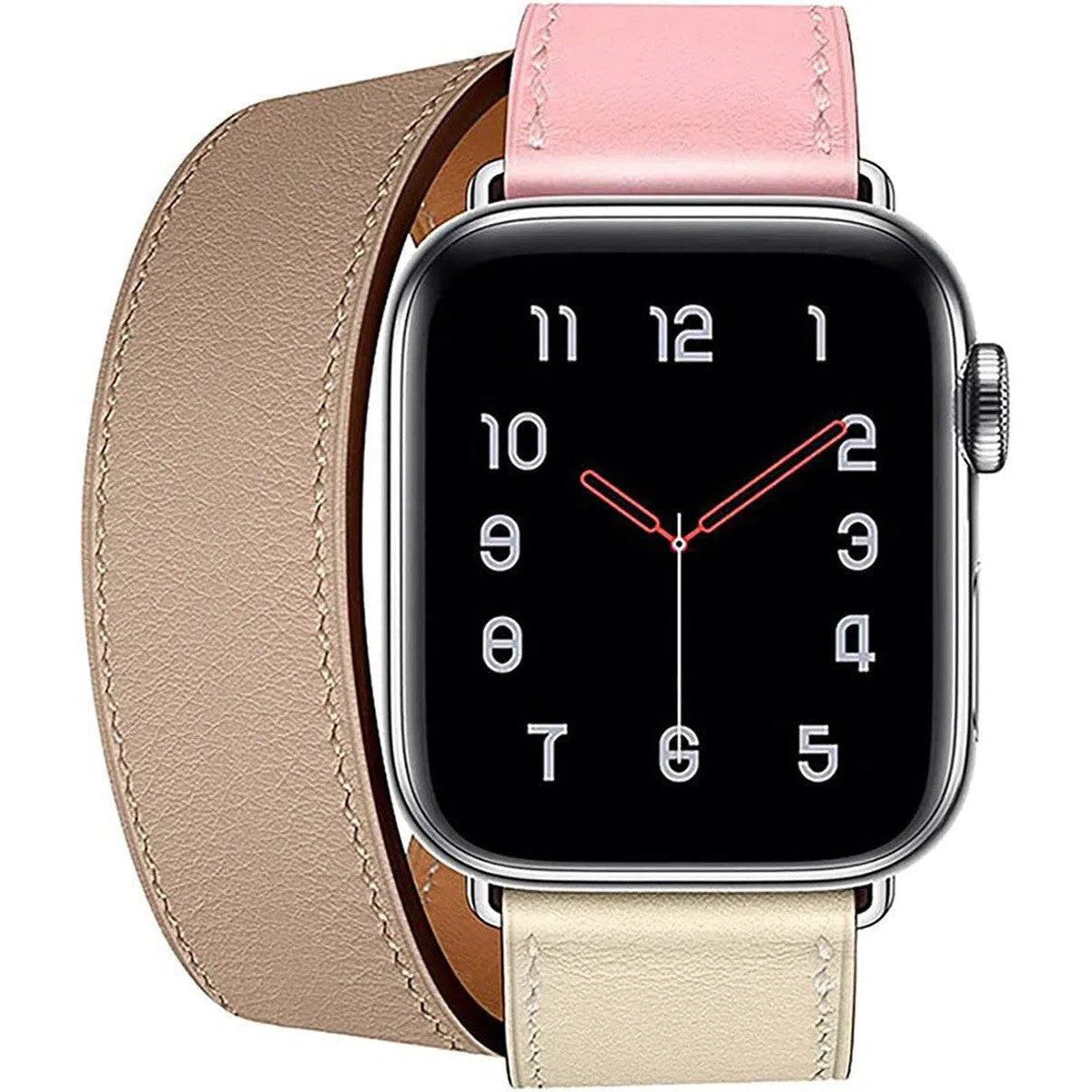 Buy Classic Genuine Leather for Apple Watch, Compatible with iWatch band Series 10/9/8/7/6/5/4/3/2/1/Ultra/SE, Men and Women-38mm/40mm/41mm/42mm-Series10, Band02-Pink