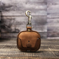 Buy AirPods 3rd Gen protective case genuine leather portable Apple third generation Bluetooth headphone case at Caseles-Lea-AirPod3-brown, 