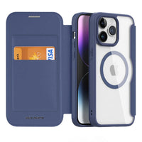 Buy iPhone Case Wallet with MagSafe - Slim Reliable PU Leather Case with Card Holder, Flip Cover for Women & Men,Lon at Caseles-iPhone 16 Pro Max, Lon-Blue