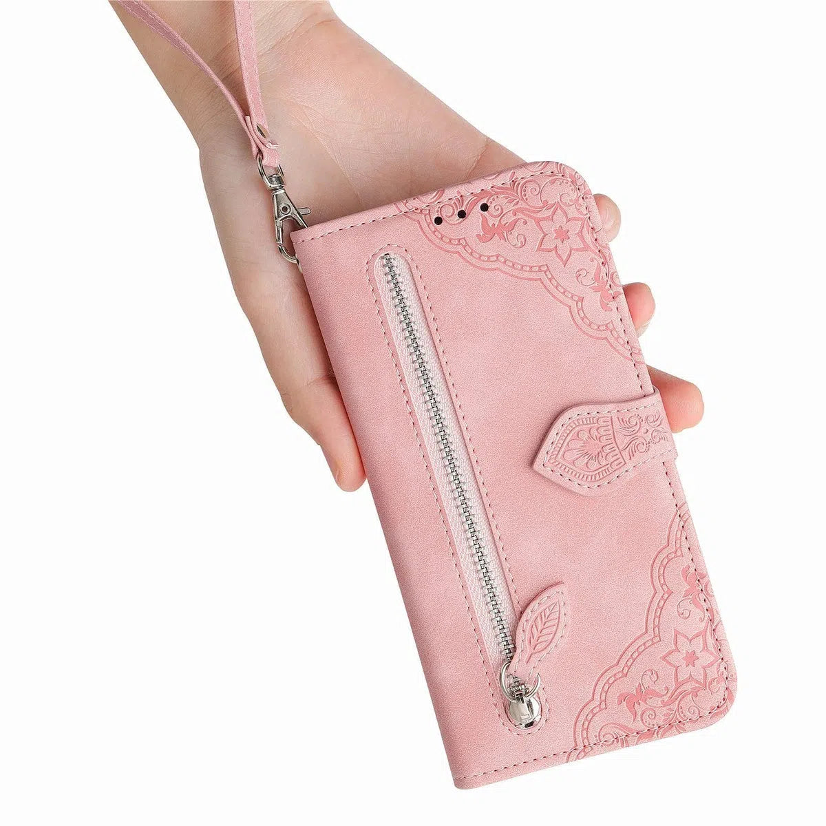 Buy Phone Flip Case Premium Leather Wallet Case Compatible with iPhone , Flip Magnetic Wallet Case Phone Cover Case Shockproof TPU Inner Shell Phone Cover, Wrist Strap Phone Protection,Lottie at Caseles-Samsung Galaxy S24 Ultra, Pink