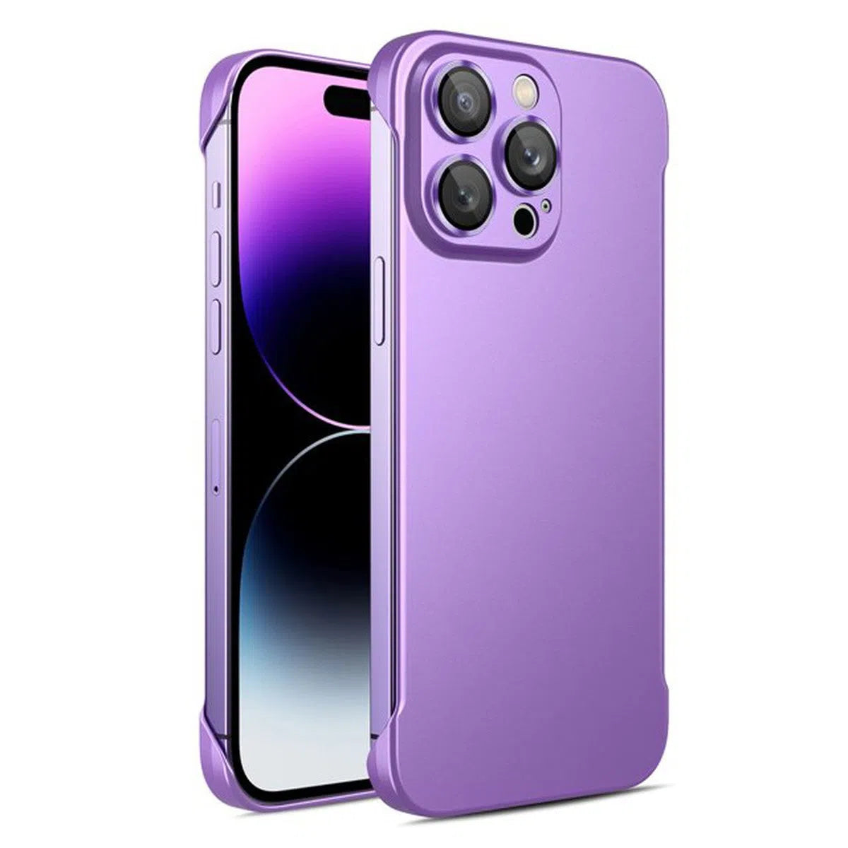 Buy Ultra-Thin Lightweight Hard PC Back Cover Camera Lens Cover Protection Phone Cases for Apple iPhone,Mackenzie at Caseles-iPhone 16 Pro Max, Purple