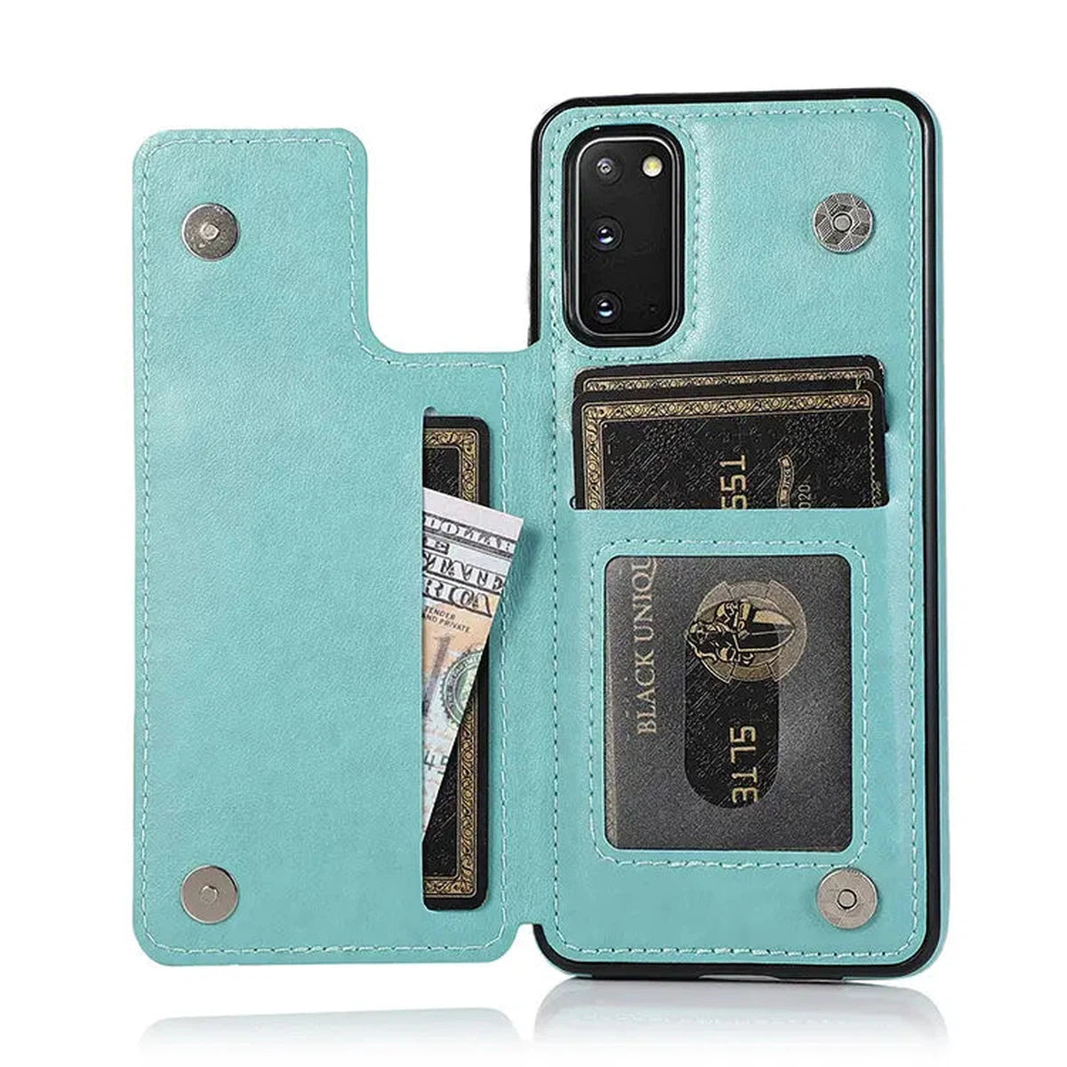 Buy Classic Wallet Phone Case, Credit Card Holder, Leather, Double Magnetic Buttons, Shockproof Case,Melanie at Caseles-Samsung Galaxy S25 Ultra, Melanie-Blue