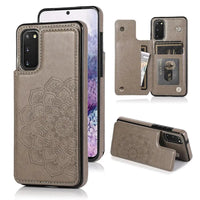 Buy Classic Wallet Phone Case, Credit Card Holder, Leather, Double Magnetic Buttons, Shockproof Case,Melanie at Caseles-Samsung Galaxy S25 Ultra, Melanie-Gray