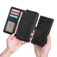 Buy Classic Crossbody Detachable Magnetic Wallet Phone Case, High Capacity with Strap - MILAN at Caseles-Samsung Galaxy A56 5G, Milan-Brown