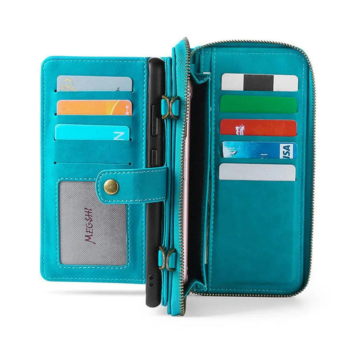 Buy Classic Crossbody Detachable Magnetic Wallet Phone Case, High Capacity with Strap - MILAN at Caseles-Samsung Galaxy A56 5G, Milan-Brown