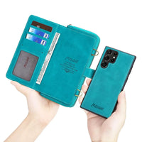 Buy Classic Crossbody Detachable Magnetic Wallet Phone Case, High Capacity with Strap - MILAN at Caseles-Samsung Galaxy A56 5G, Milan-Brown