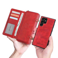 Buy Classic Crossbody Detachable Magnetic Wallet Phone Case, High Capacity with Strap - MILAN at Caseles-Samsung Galaxy A56 5G, Milan-Brown