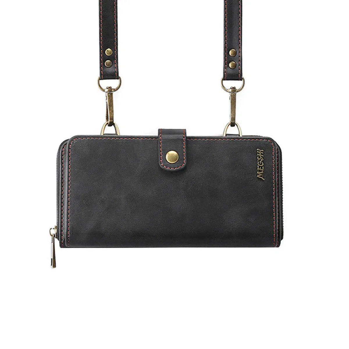 Buy Classic Crossbody Detachable Magnetic Wallet Phone Case, High Capacity with Strap - MILAN at Caseles-Samsung Galaxy A56 5G, Milan-Brown