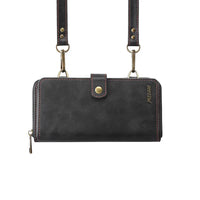 Buy Classic Crossbody Detachable Magnetic Wallet Phone Case, High Capacity with Strap - MILAN at Caseles-Samsung Galaxy A56 5G, Milan-Brown
