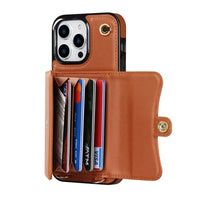 Buy Crossbody Wallet Phone Case, Magnetic Closure Flip Handbag, Leather, Card Holder, Wrist Strap Lanyard, RFID Blocking Kickstand Cover - OLIANA at Caseles-iPhone 16 Pro Max, Oliana-Brown