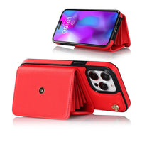 Buy Crossbody Wallet Phone Case, Magnetic Closure Flip Handbag, Leather, Card Holder, Wrist Strap Lanyard, RFID Blocking Kickstand Cover - OLIVIA at Caseles-iPhone 16 Pro Max, Olivia-Red