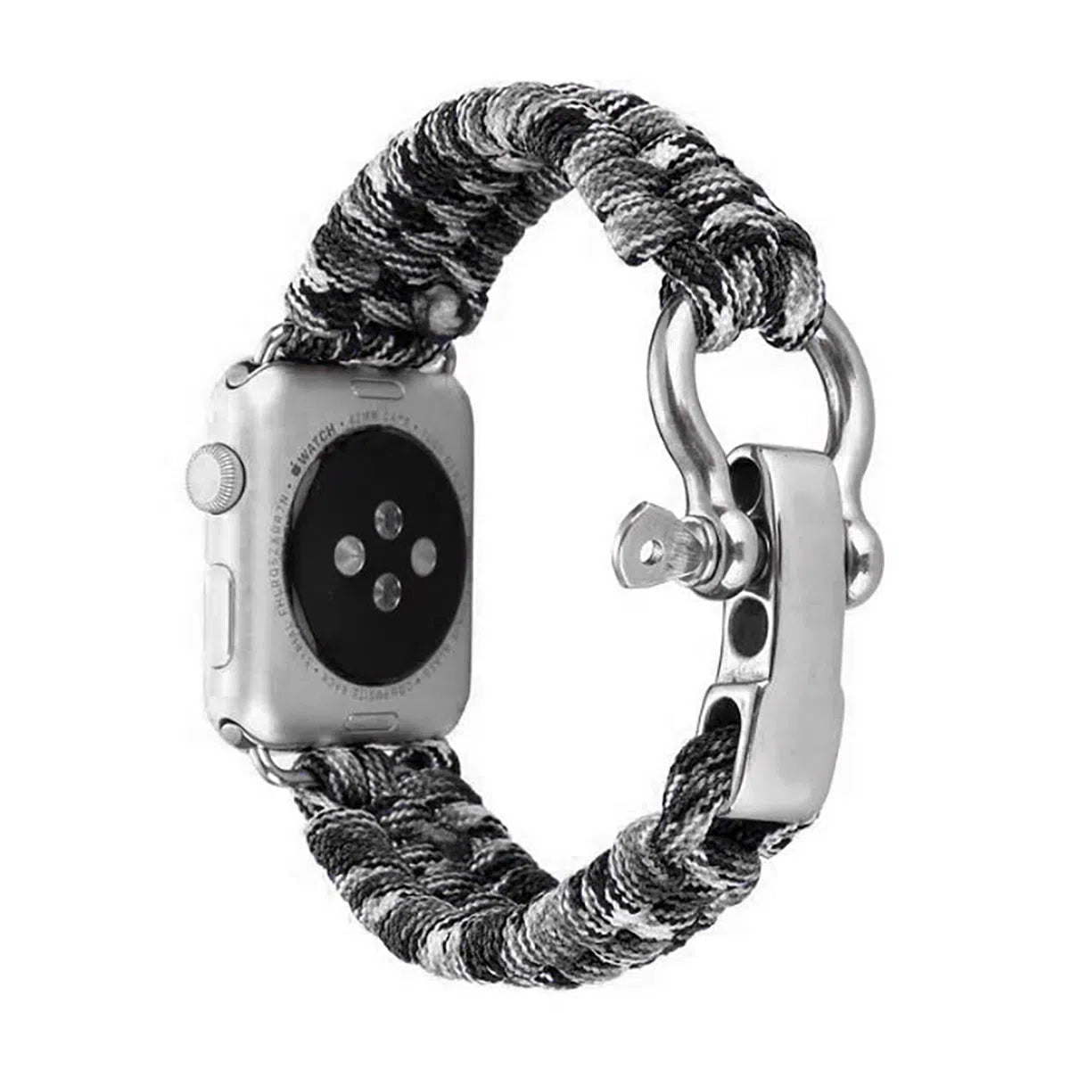 Buy Outdoor Sports For Apple Watch, Compatible with iWatch SE Series 8/7/6/5/4/3/2/1/Ultra/Sport Edition, Men and Women - OUTDOOR PARACORD BAND at Caseles-38mm/40mm/41mm, OPBand-Black