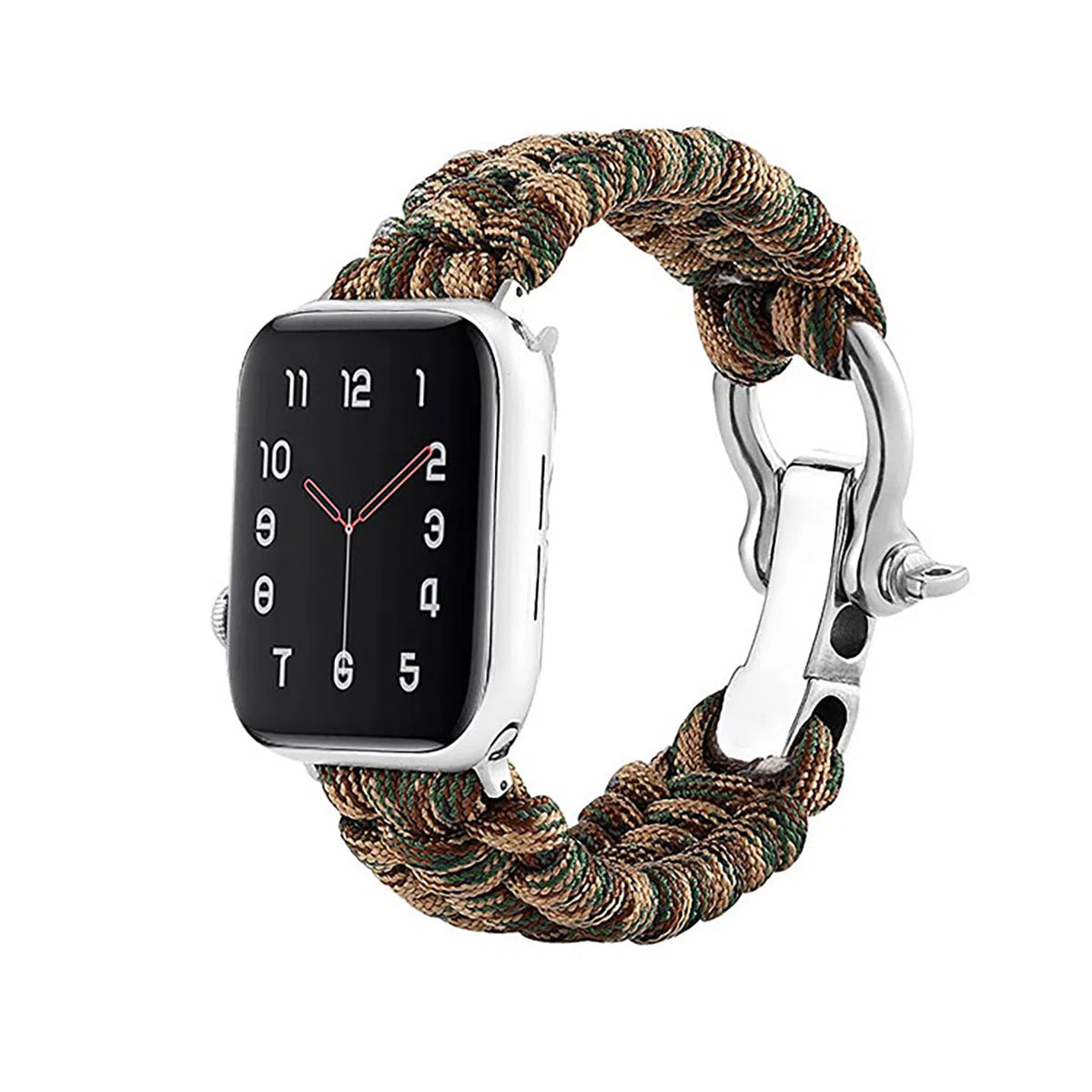 Buy Outdoor Sports For Apple Watch, Compatible with iWatch SE Series 8/7/6/5/4/3/2/1/Ultra/Sport Edition, Men and Women - OUTDOOR PARACORD BAND at Caseles-38mm/40mm/41mm, OPBand-Camouflage Brown